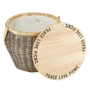 Peace Love Picnic Basket Table