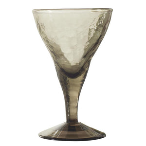 Textured Glass Goblet Set