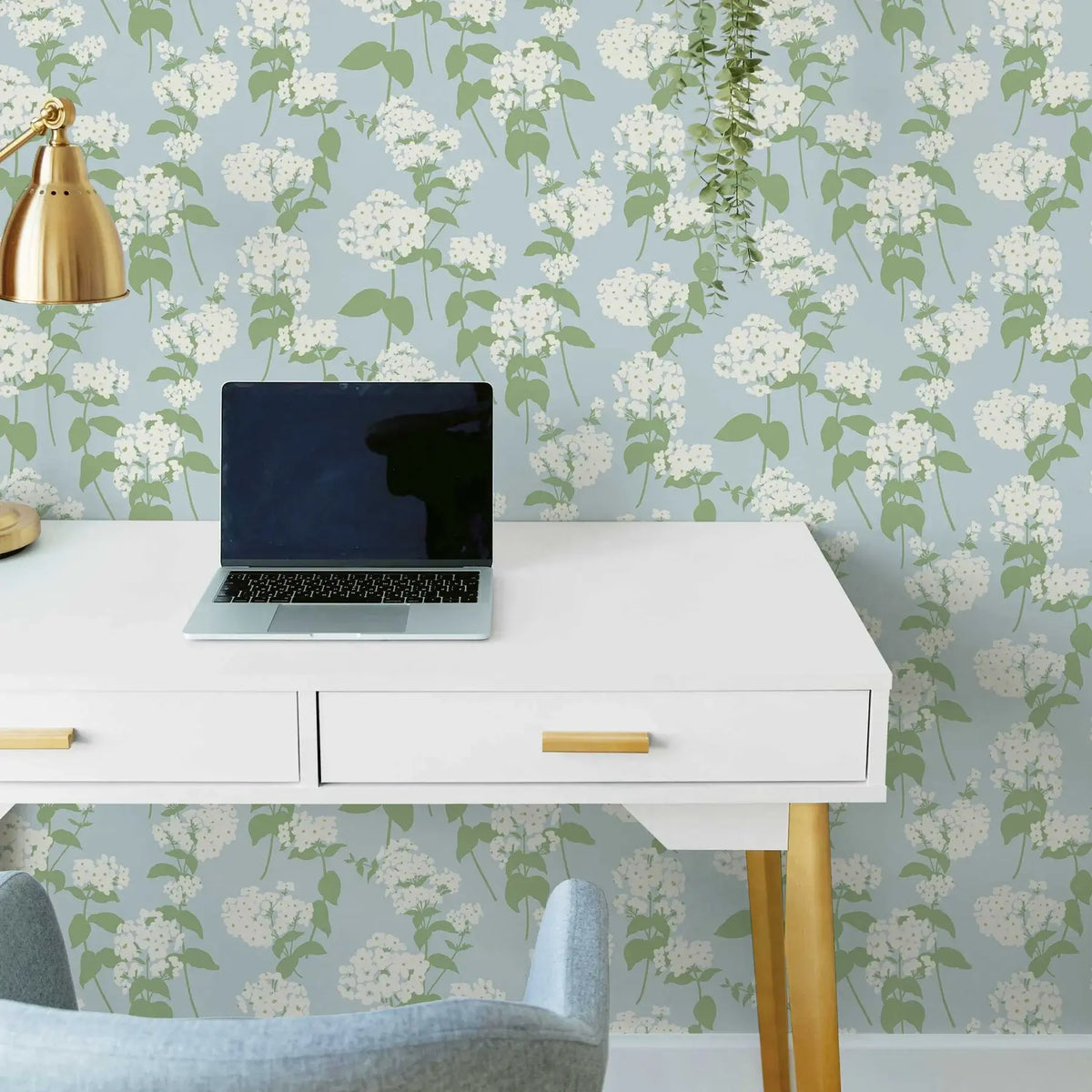 Pop Hydrangeas Peel &  Stick Wallpaper