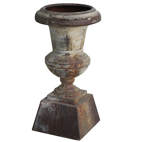 Aged Pedestal Urn