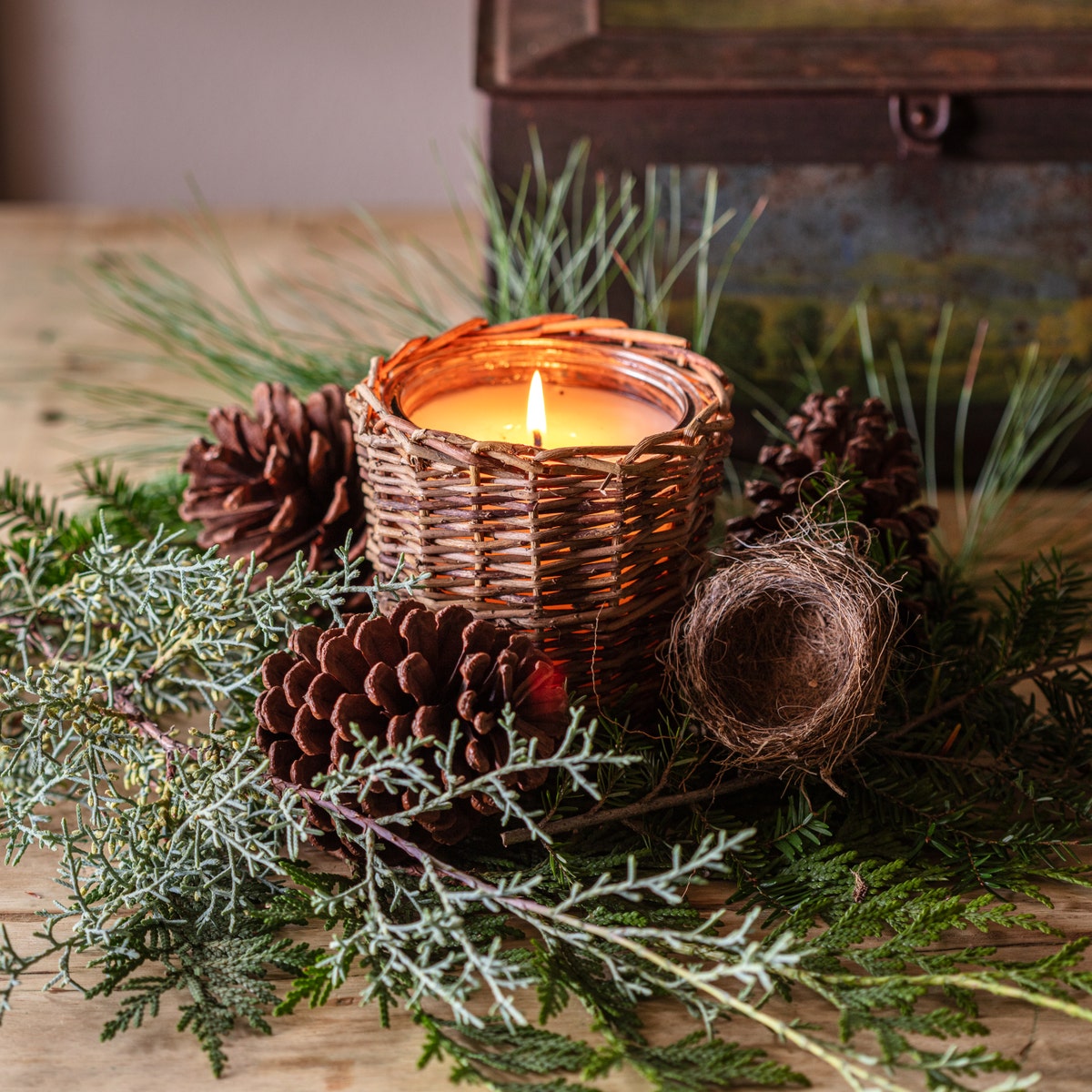 Christmas Tree Farm French Willow Candle