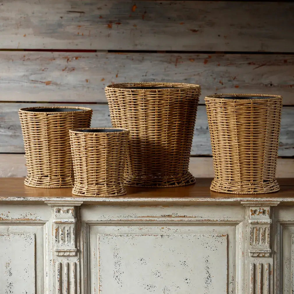 Poly Weave Field Flower Bucket Set