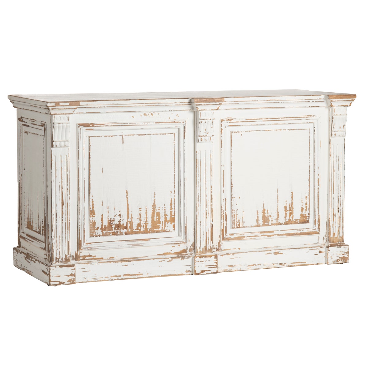 Antique White General Store Counter