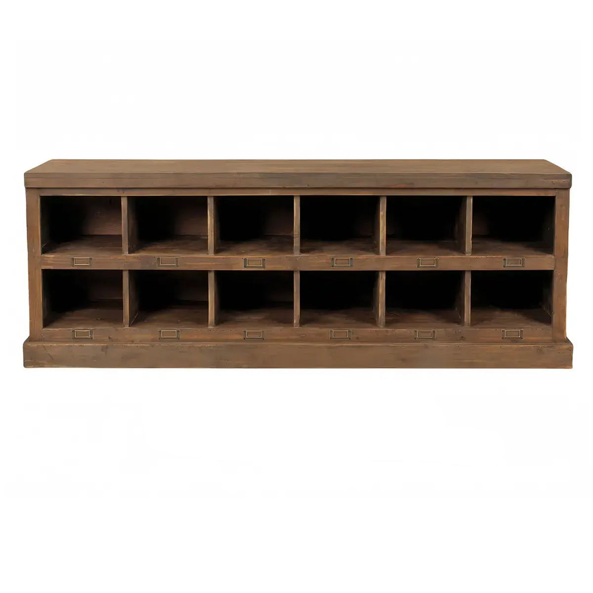 Wooden Hardware Bins Console