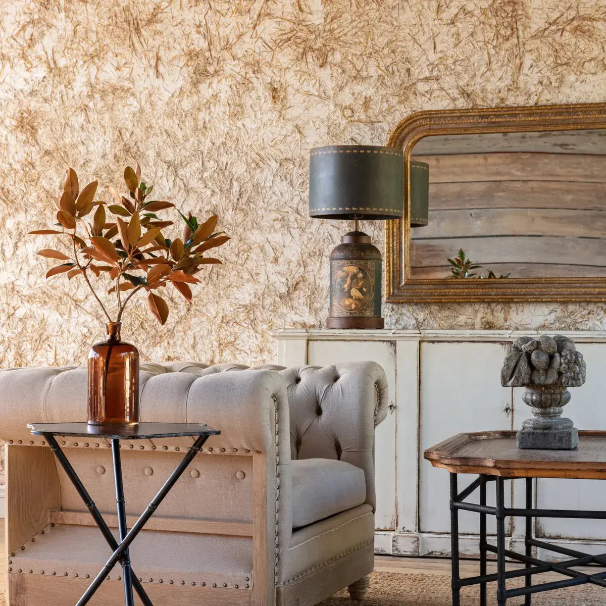 Horizontal Gold Mirror