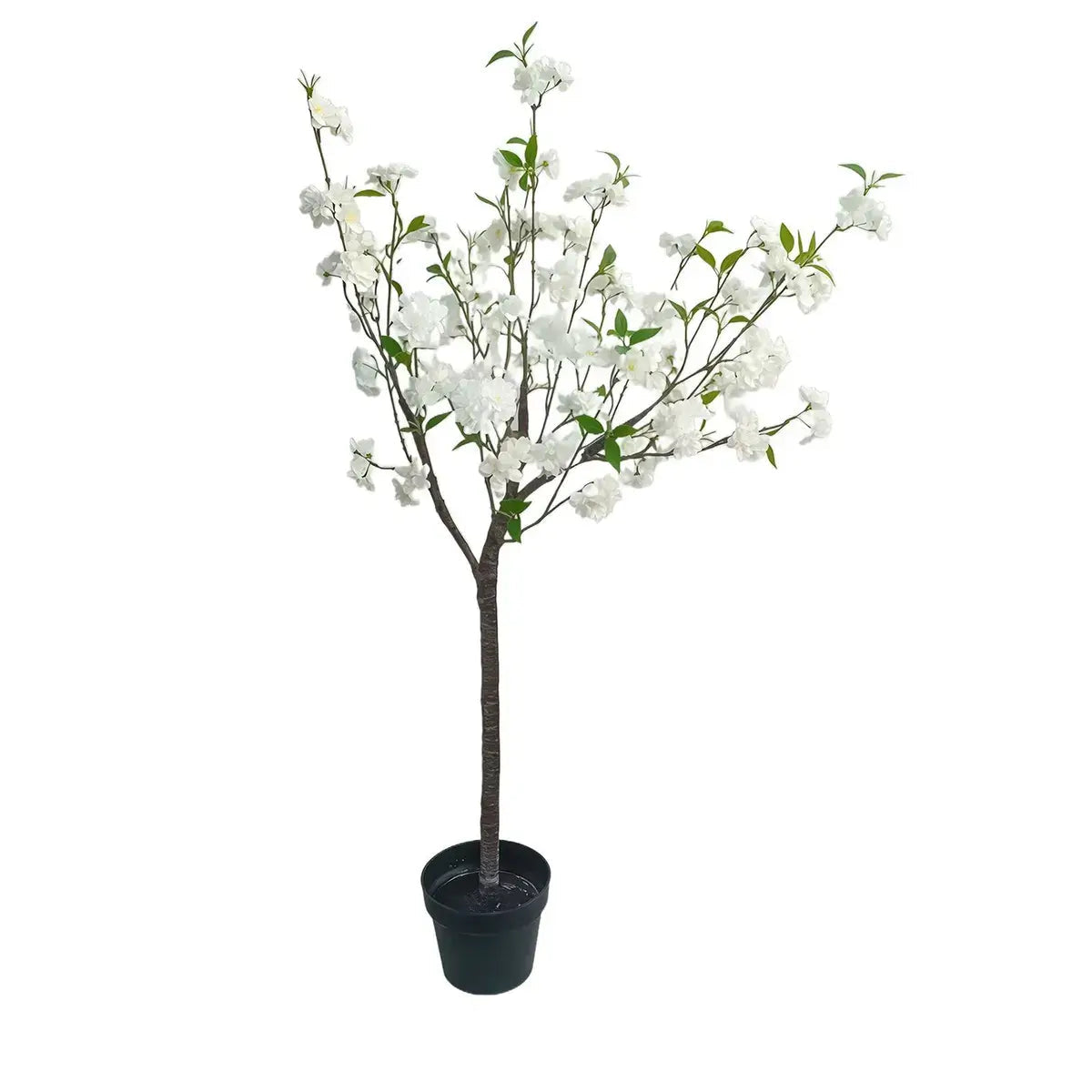 White Blossom Topiary Set