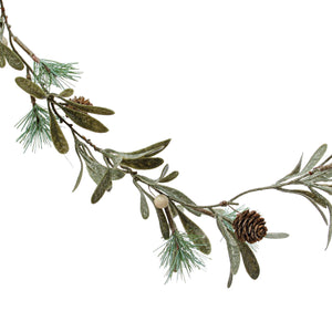 Pine Needle Garland With Mistletoe