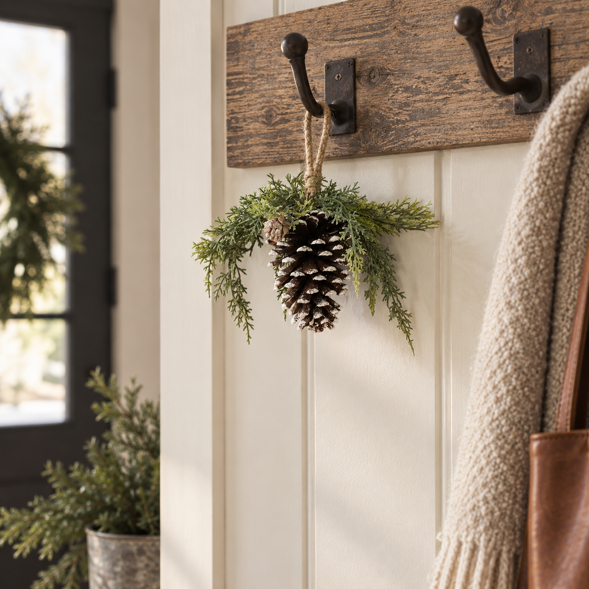 Pinecone & Cedar Ornament