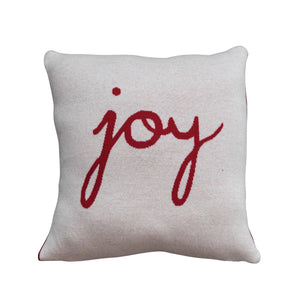 Reversible Knit Joy Pillow