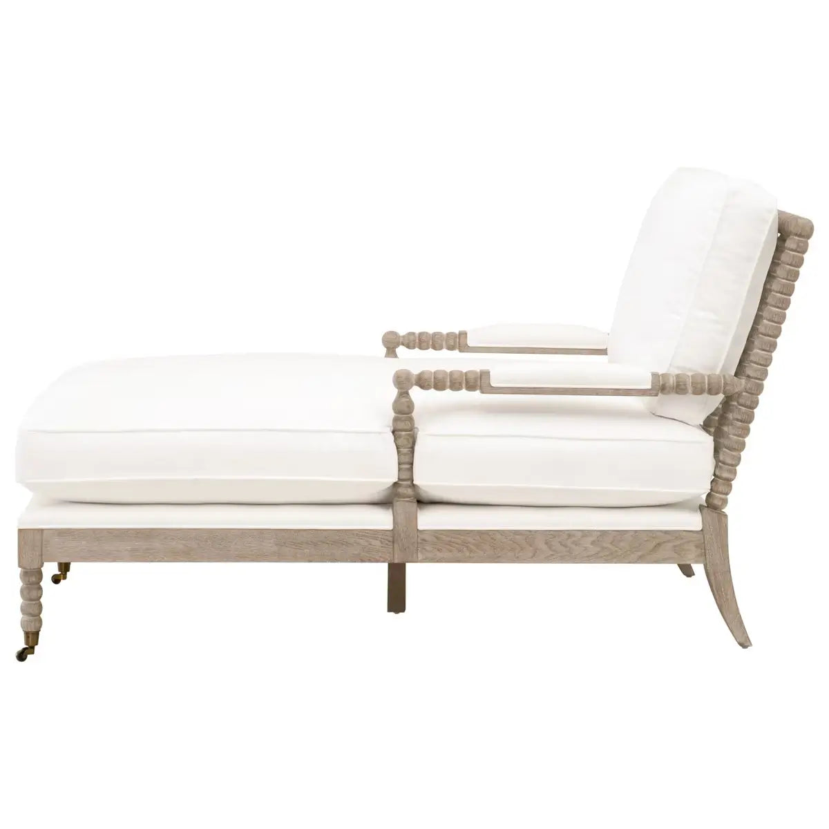 Rouleau Chaise Lounge, LiveSmart Gellar Linen, Natural Gray Oak