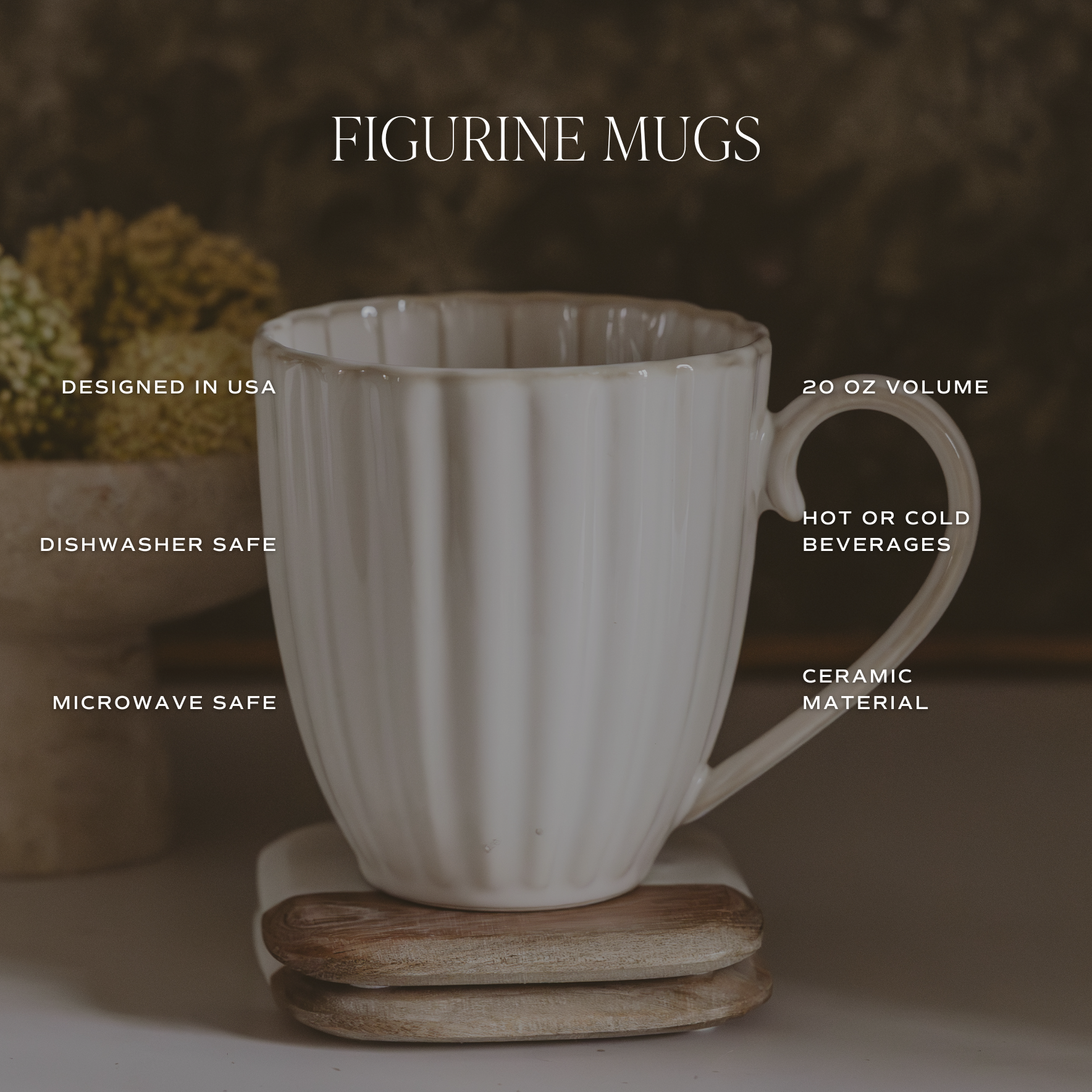 Scallop Figural Coffee Mug