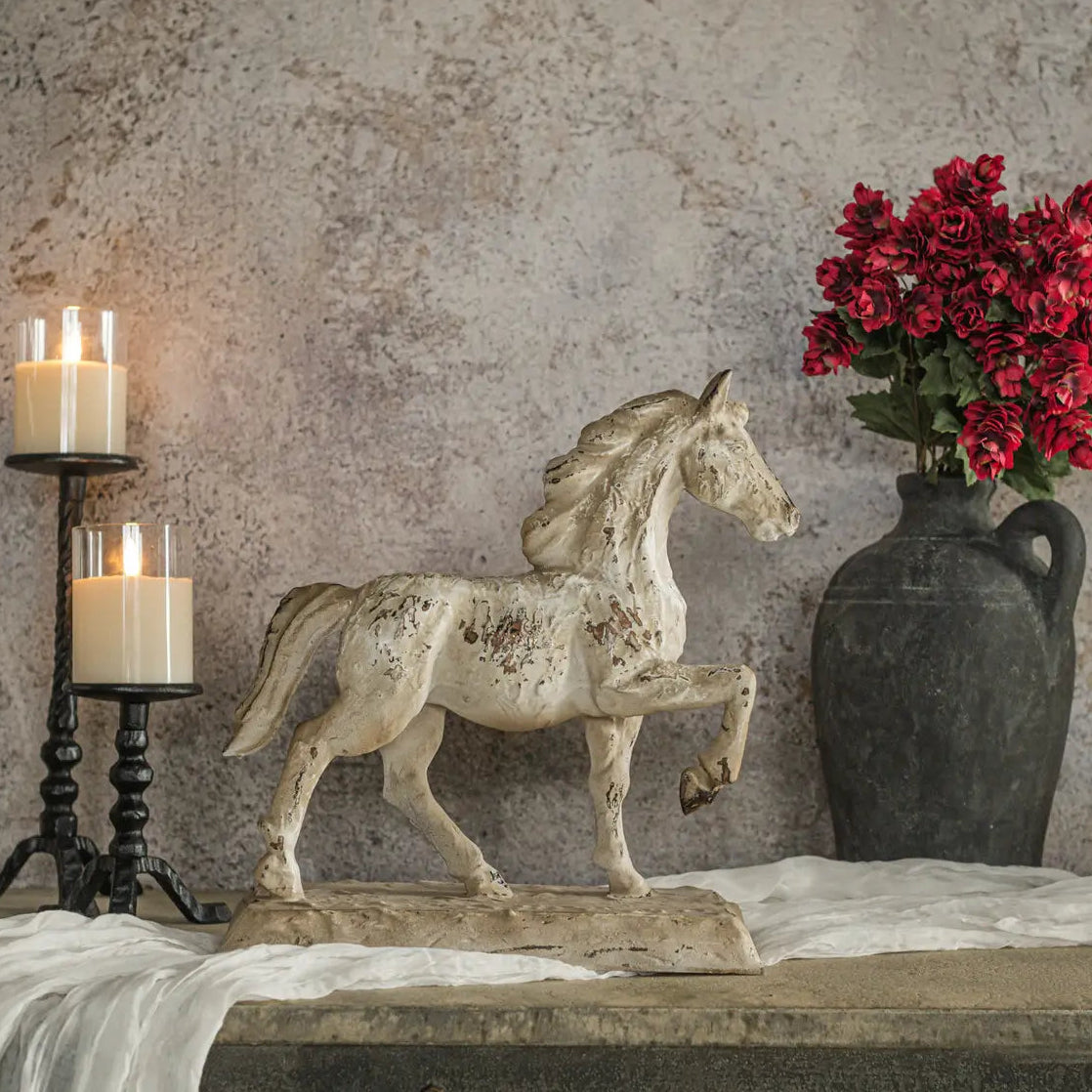 Textured Horse On Stand