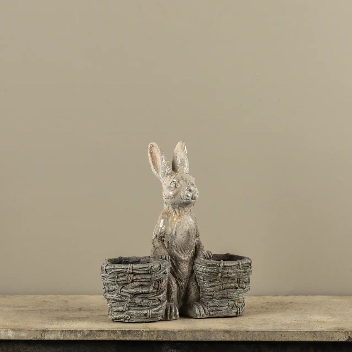 Bunny With Pair of Baskets