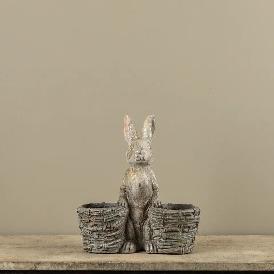 Bunny With Pair of Baskets