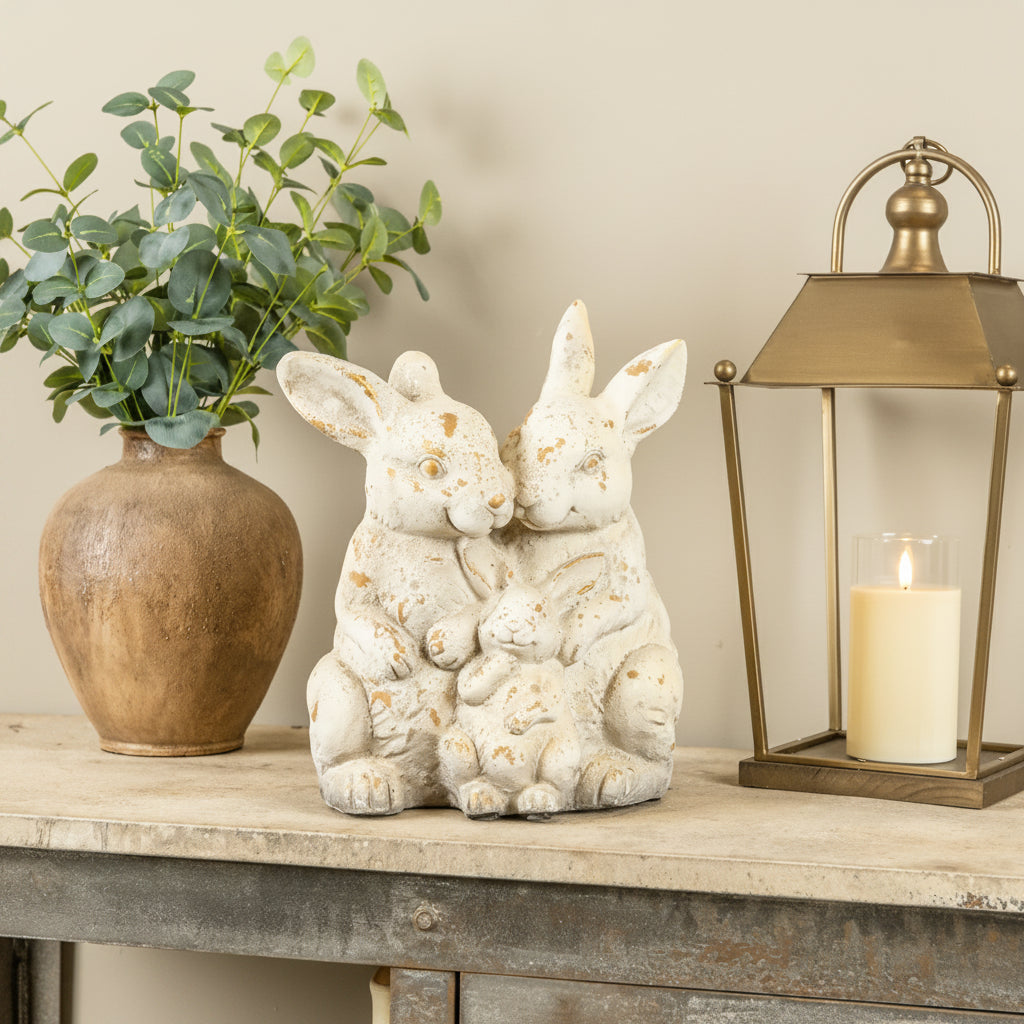 Cream & Gold Bunny Family