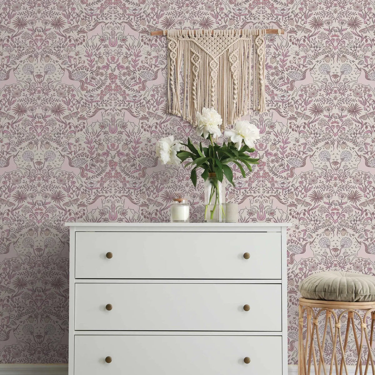 Unicorn Garden Peel & Stick Wallpaper