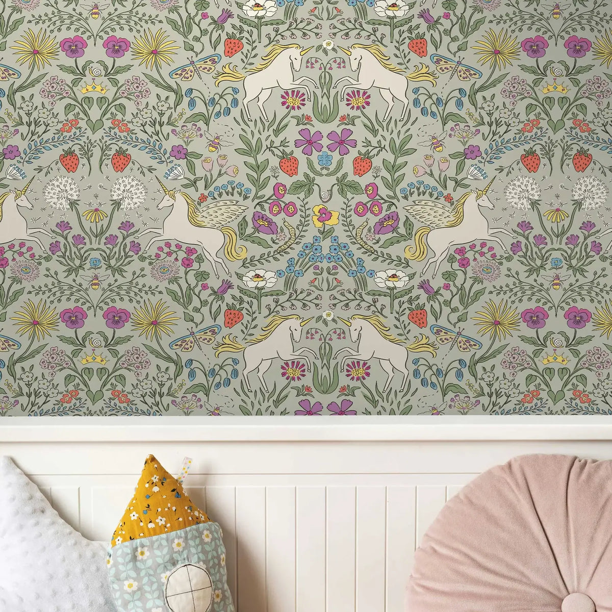 Unicorn Garden Peel & Stick Wallpaper