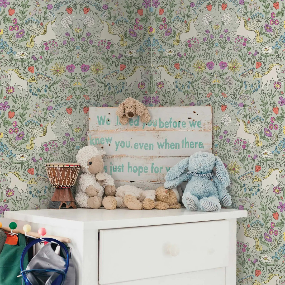 Unicorn Garden Peel & Stick Wallpaper