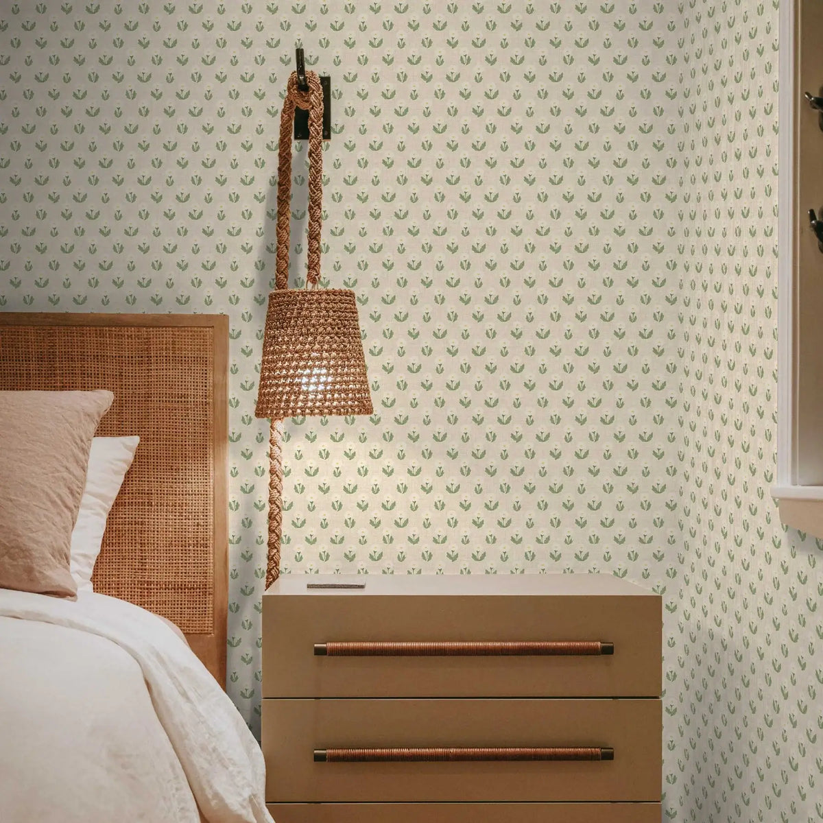 Dandelion Block Print Peel & Stick Wallpaper