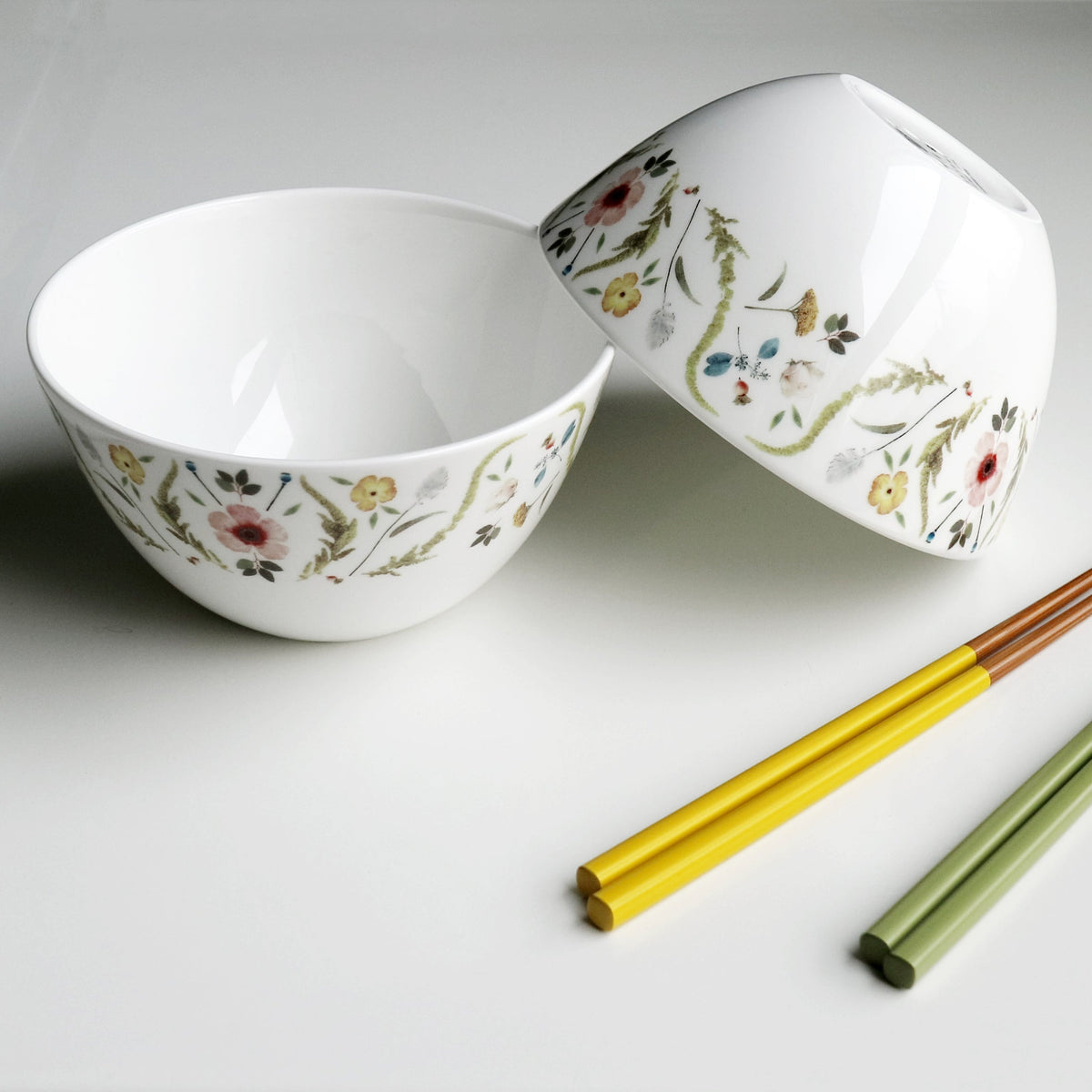 Scandinavian Floral Cereal & Soup Bowl