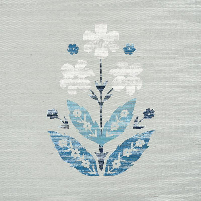 Schumacher Floweret Sisal Wallpaper | A Cottage in the City