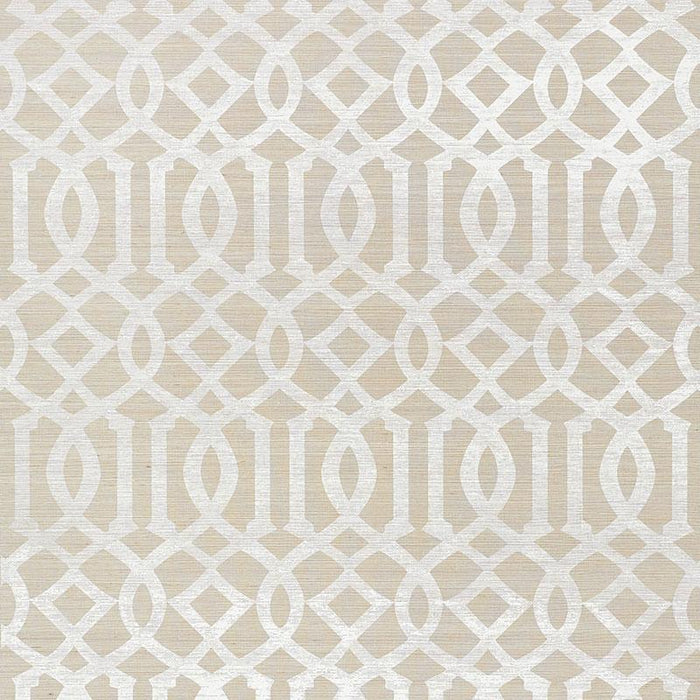 Schumacher Imperial Trellis Sisal Wallpaper | A Cottage in the City