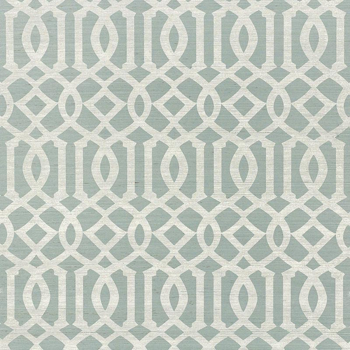 Schumacher Imperial Trellis Sisal Wallpaper | A Cottage in the City