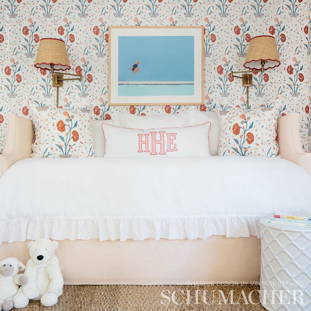 Schumacher Khilana Floral Wallpaper | A Cottage in the City