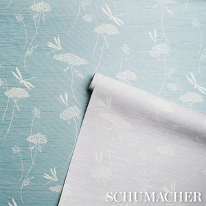 Schumacher La Libellule Silk Wallpaper