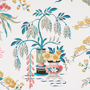 Schumacher Ming Vase Wallpaper