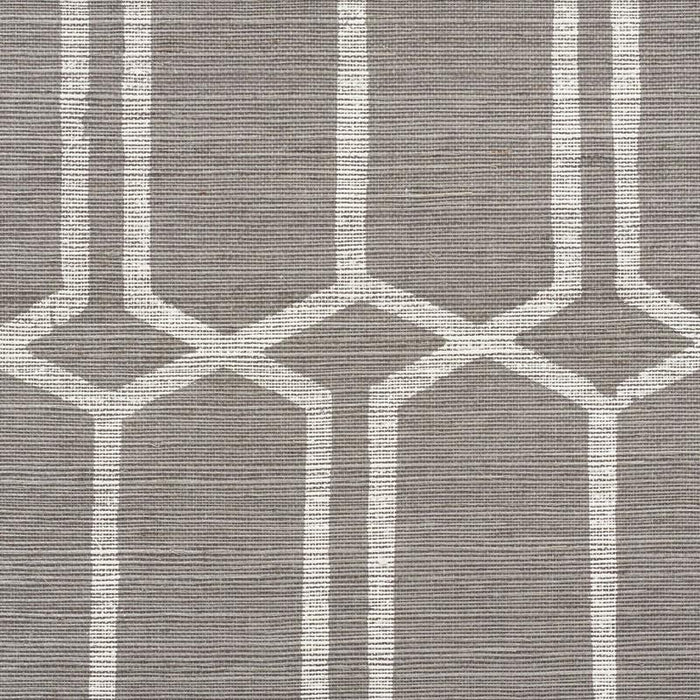 Schumacher Modern Trellis Sisal Wallpaper | A Cottage in the City