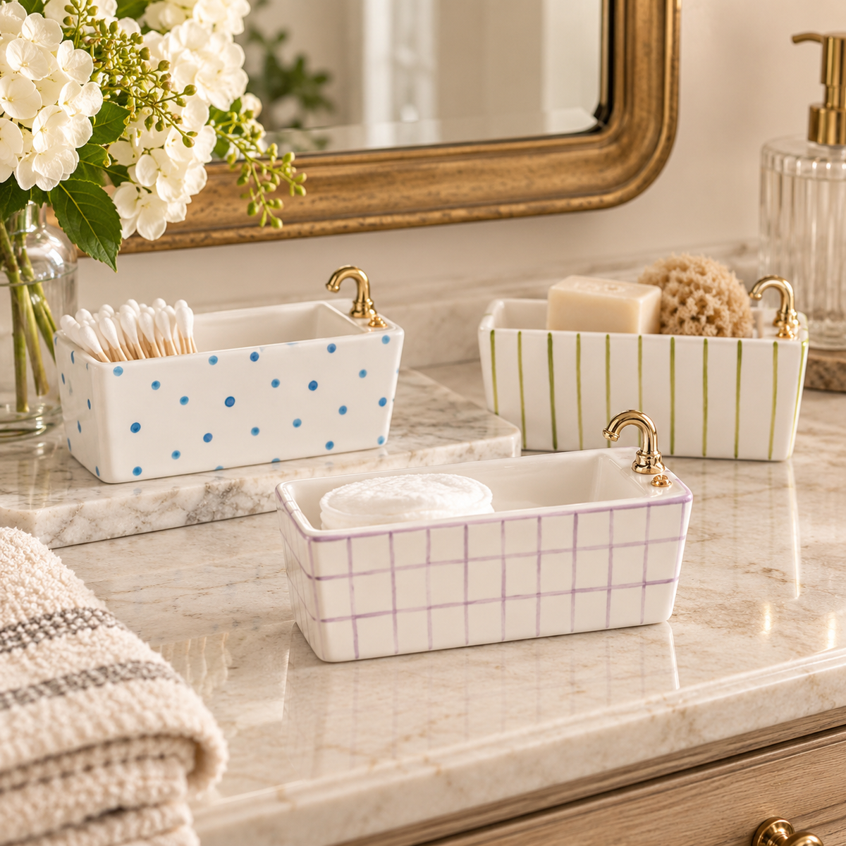 Stoneware Bathtub Soap Dish