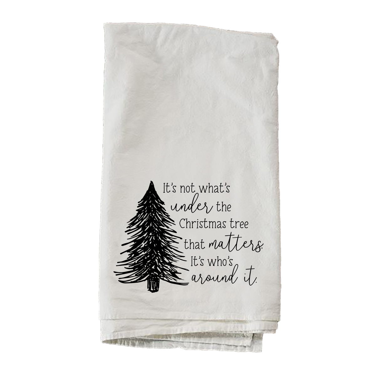 It's Not What's Under The Christmas Tree Dishtowel