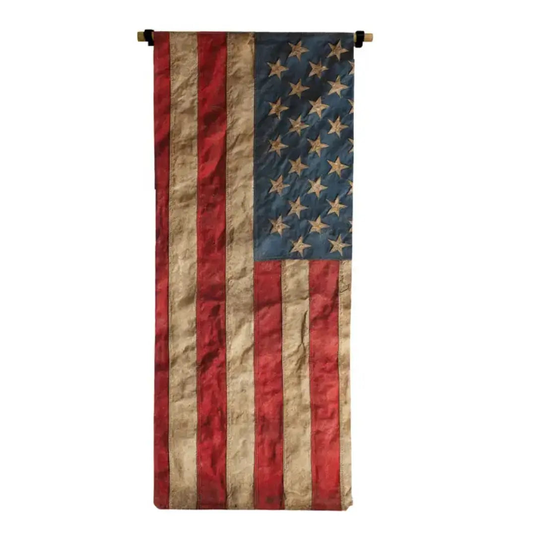 American Flag Canvas Scroll