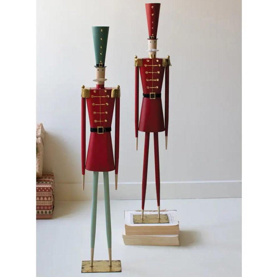 Painted Metal Christmas Soldier Set