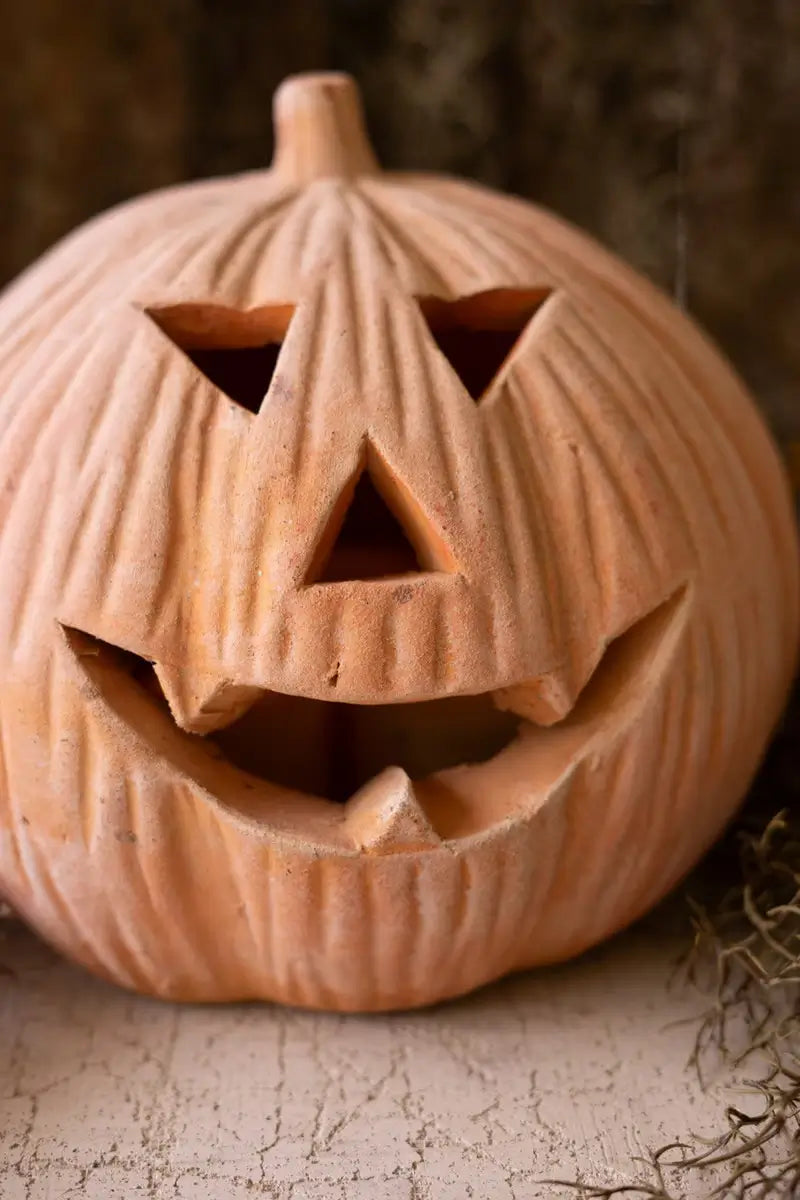 Terracotta Jack-O-Lantern