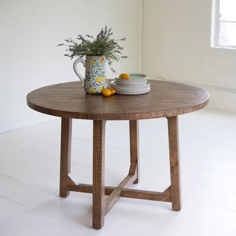 Round Wood Dining Table