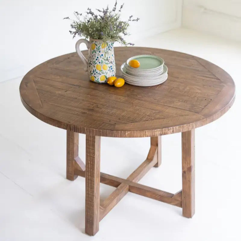 Round Wood Dining Table