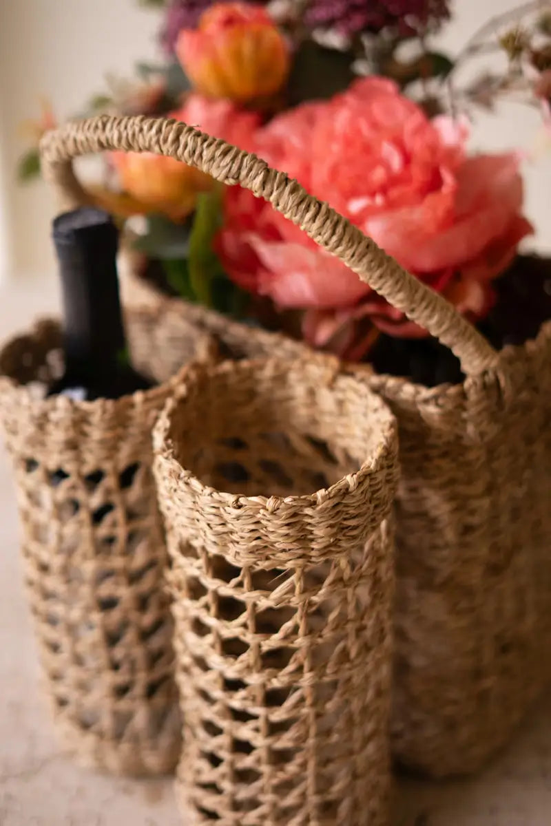Seagrass Wine Storage Basket