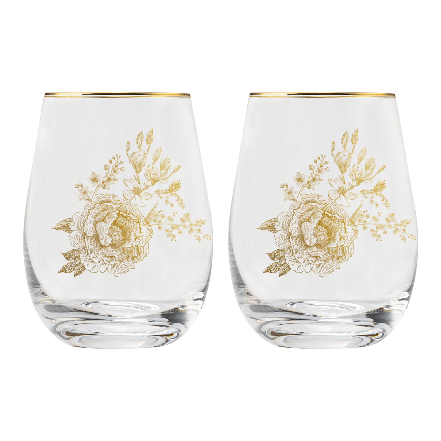 Delft Stemless Wine Glass Boxed Set