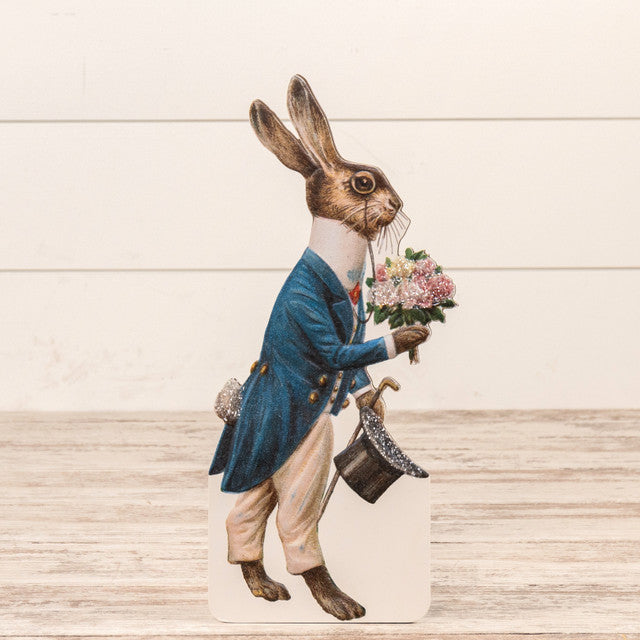 Vintage Reproduction Fancy Rabbit Board Stand | A Cottage in the City