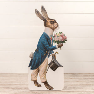 Vintage Reproduction Fancy Rabbit Board Stand
