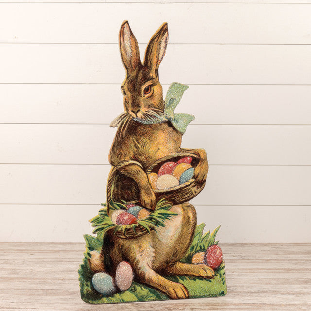Vintage Reproduction Easter Bunny Board Stand