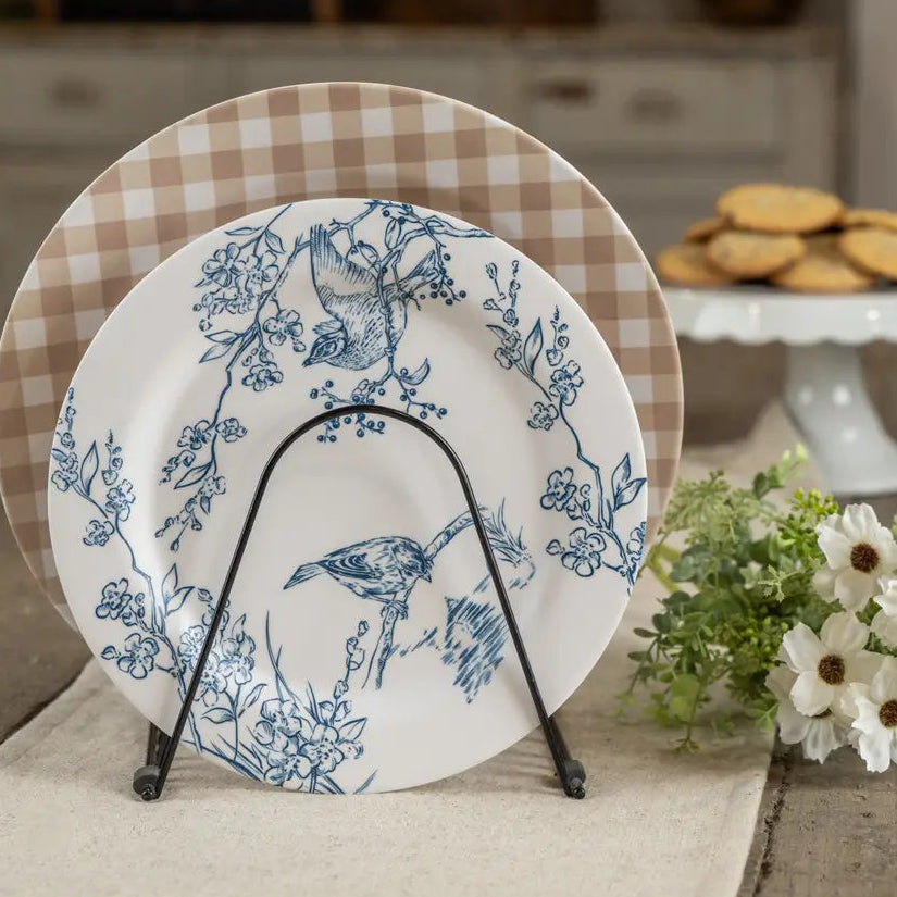 Blue & White Birds Plate
