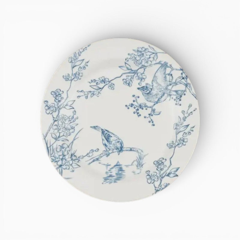 Blue & White Birds Plate