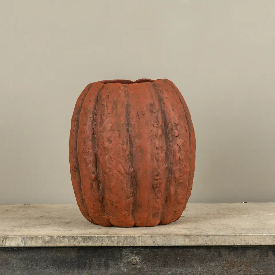 Orange Pumpkin Planter
