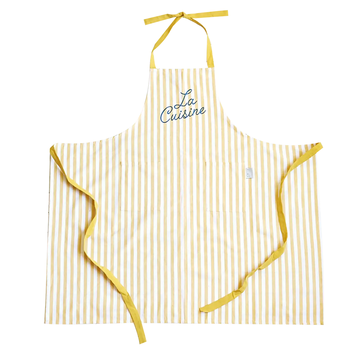 Yellow Stripe Bib Apron