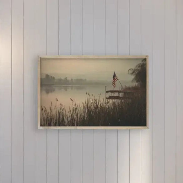 Americana Lake No. 4 Thin Oak Frame