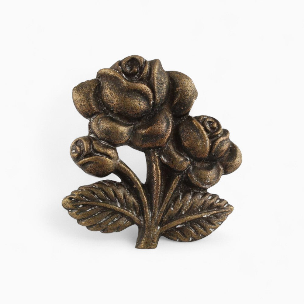 Antique Rose Iron Knob
