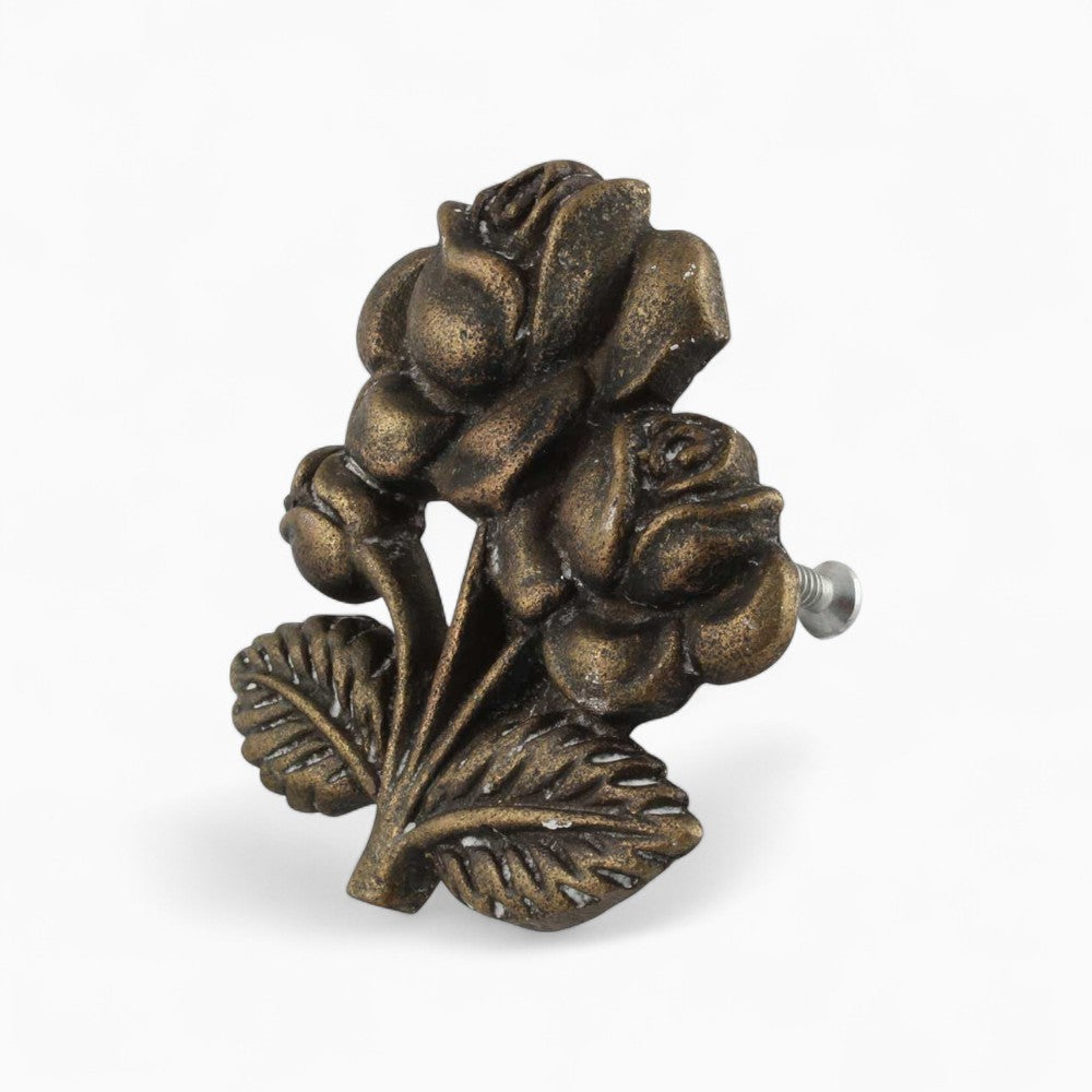 Antique Rose Iron Knob